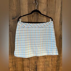 Adidas Golf Skort Size 12 Gingham ClimaCool